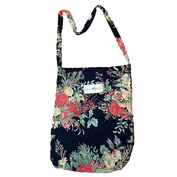 April Cornell Handbags - 🌷APRIL Cornell🌷 Floral Canvas Crossbody Bag  100% Cotton
